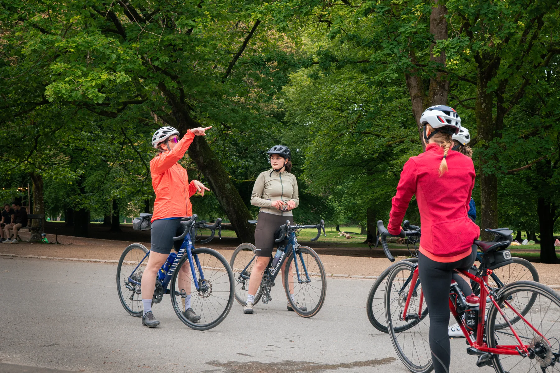 Women riding strongly together